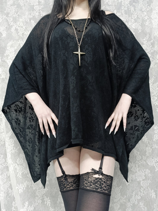 Floral Batwing Cover-Up ˚ʚ♡ɞ˚