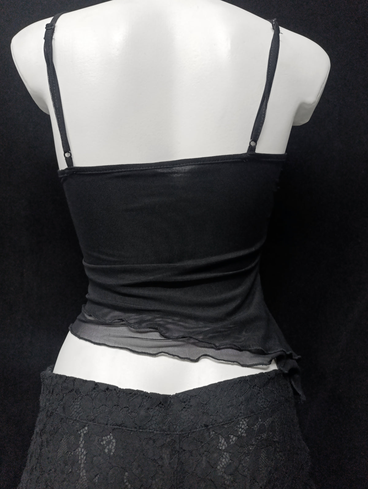 Ruffled Mesh Top ₍ᐢ._.ᐢ₎♡