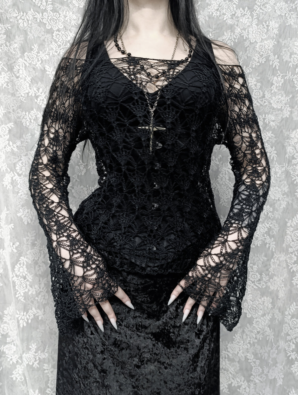 Lace Knit Sweater ⊹₊⟡⋆