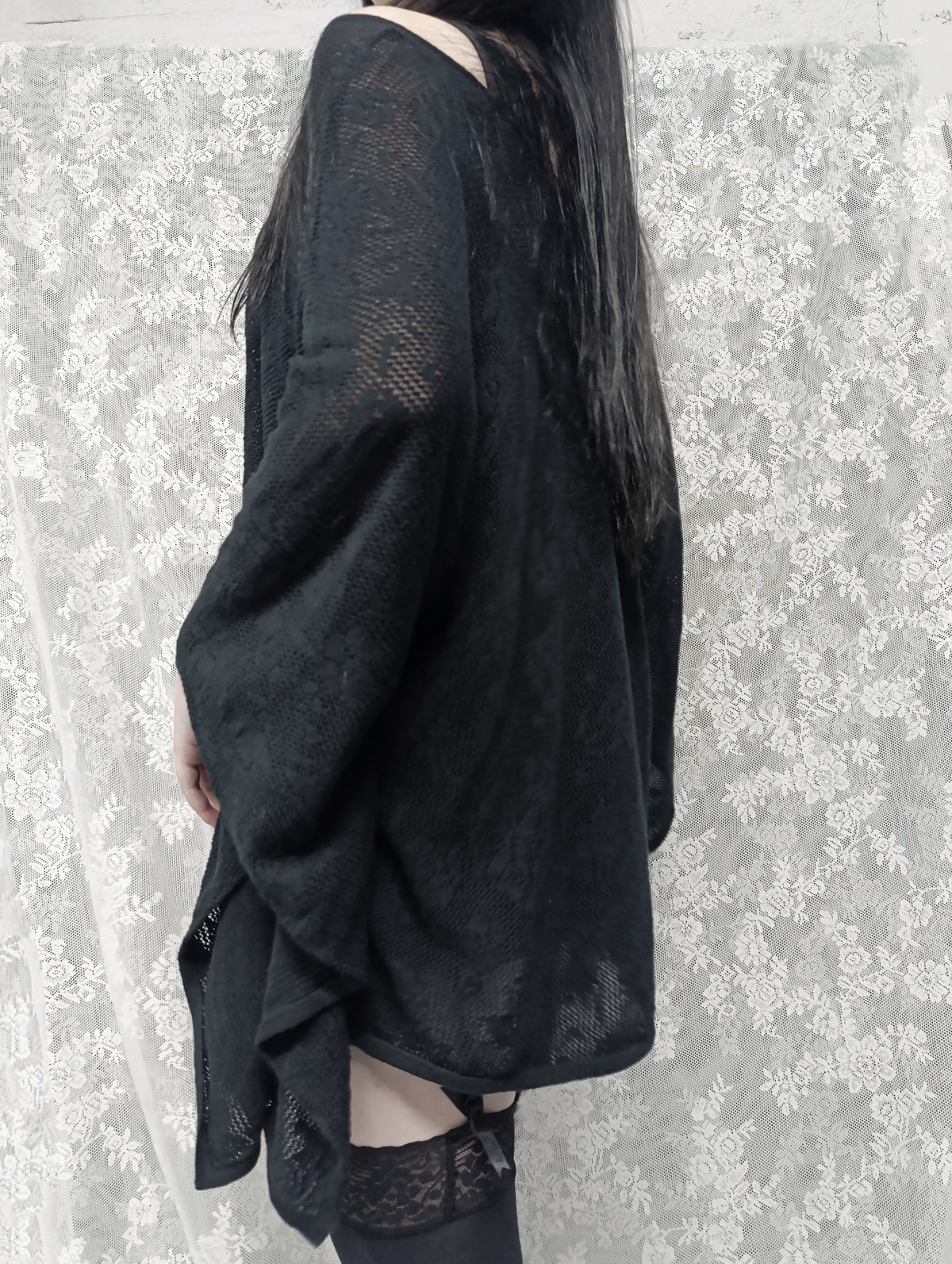 Floral Batwing Cover-Up ˚ʚ♡ɞ˚