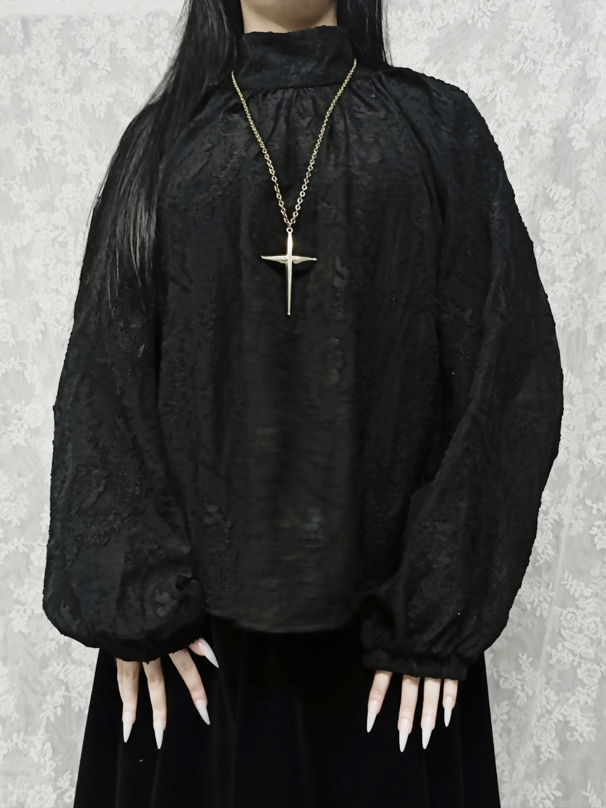 Vampire Embossed Blouse ✞︎
