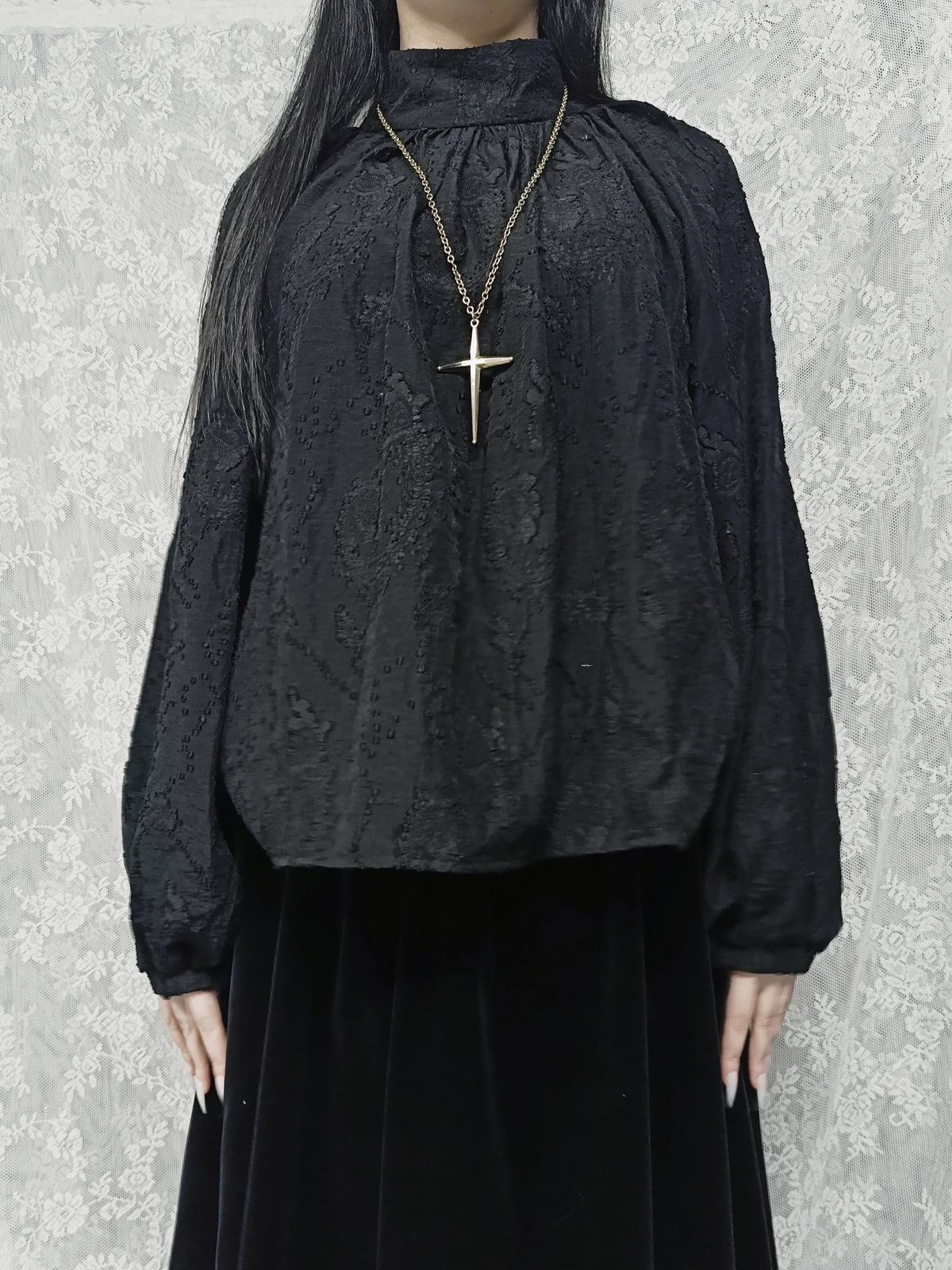Vampire Embossed Blouse ✞︎