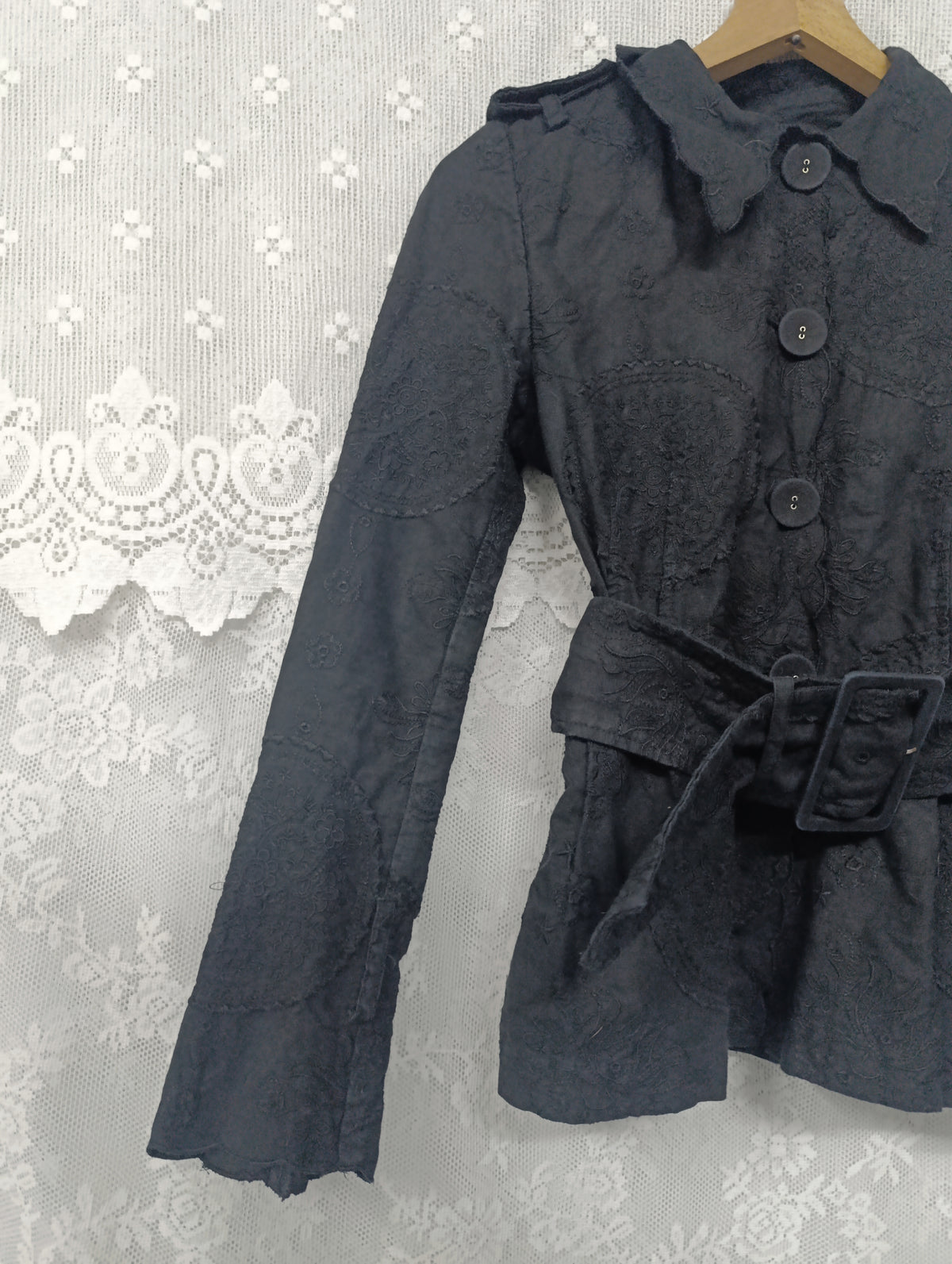 Embossed Linen Blend Jacket 𓆩♱𓆪