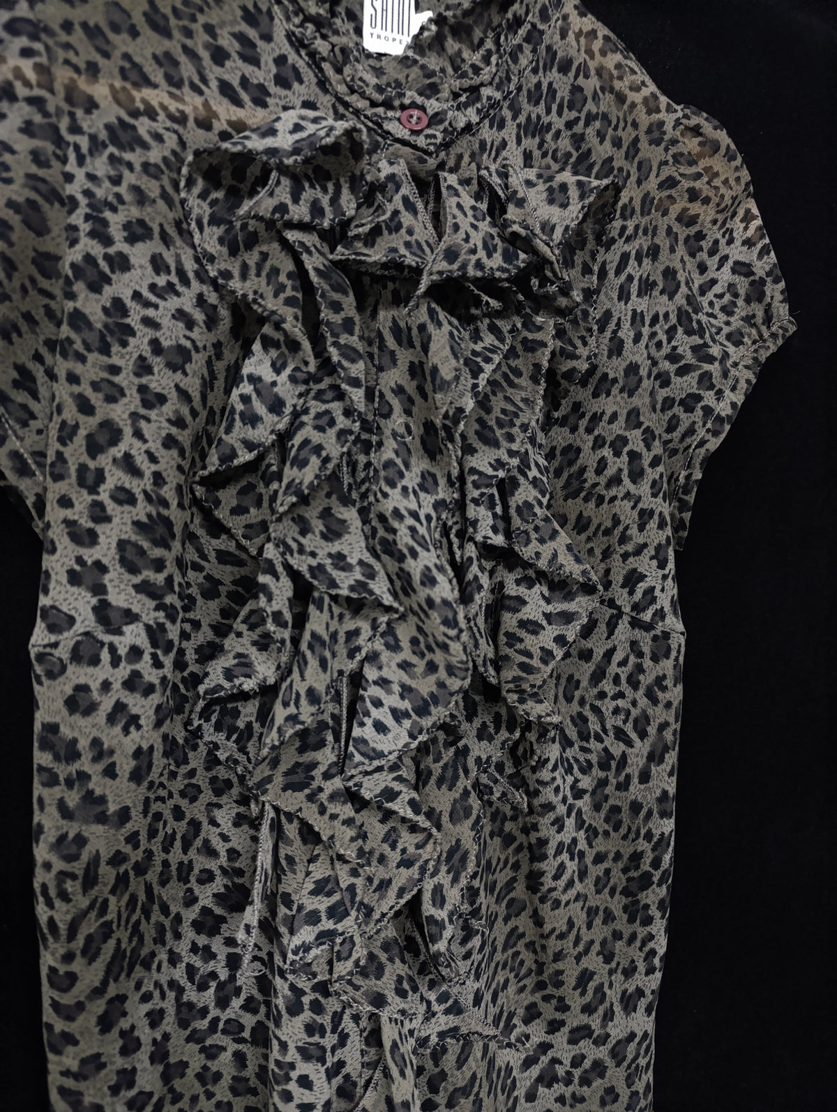 Leopard Ruffle Blouse 𝄞