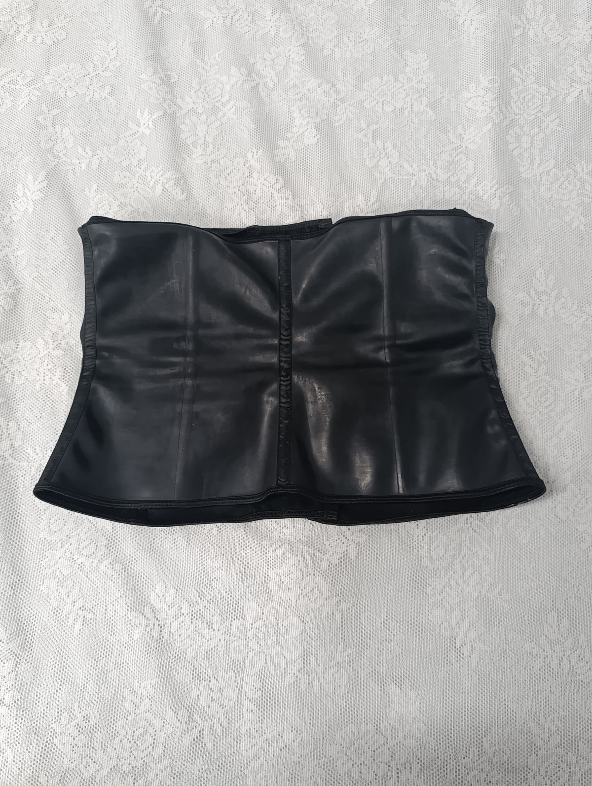 Faux Leather Corset Belt 𖤝