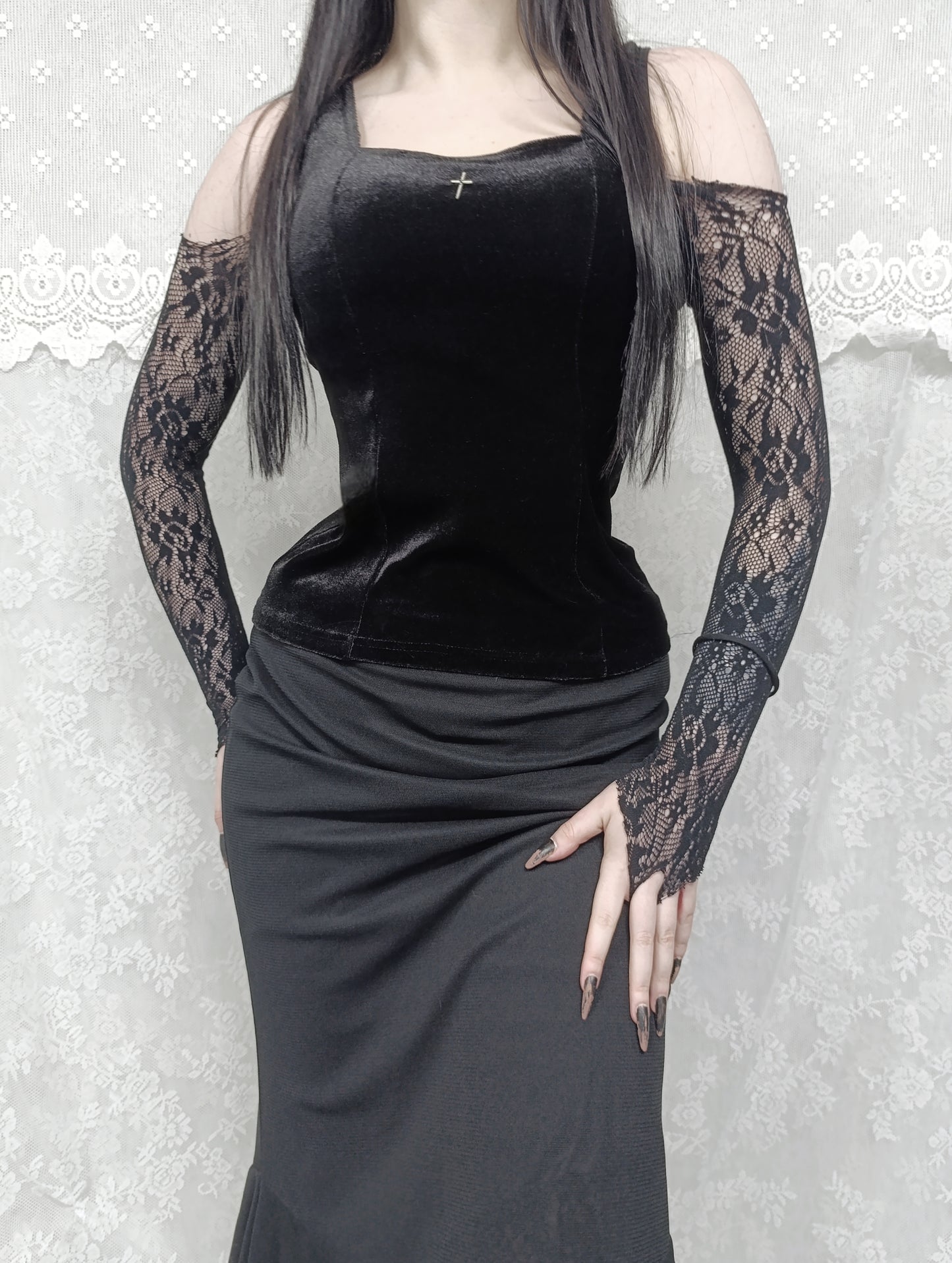 Velvet Corset Top ✞︎
