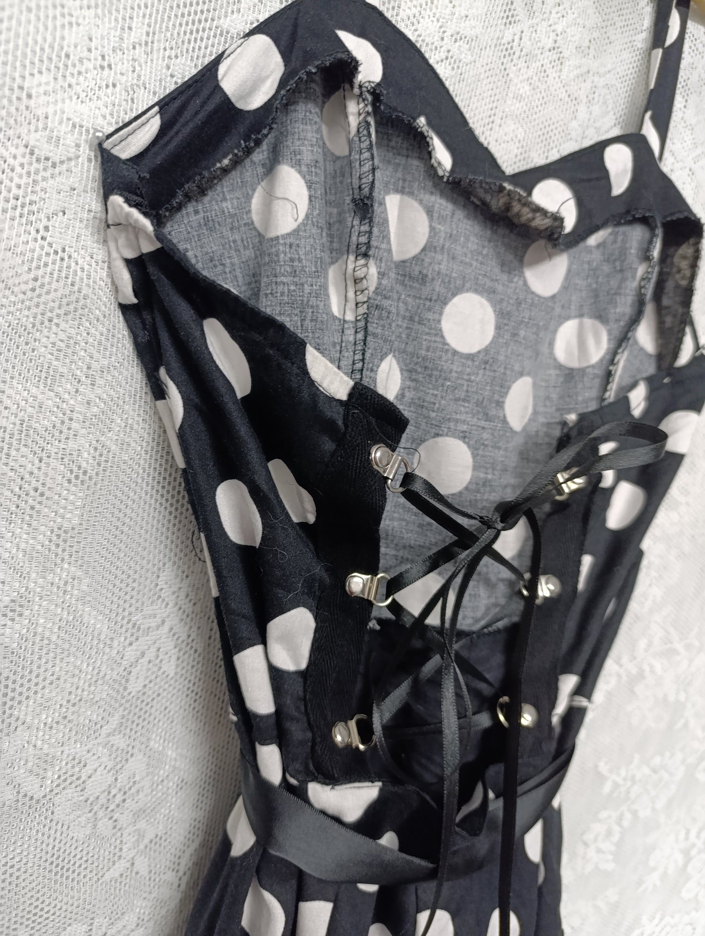 Polka Dot Halter Dress 𓆩♱𓆪