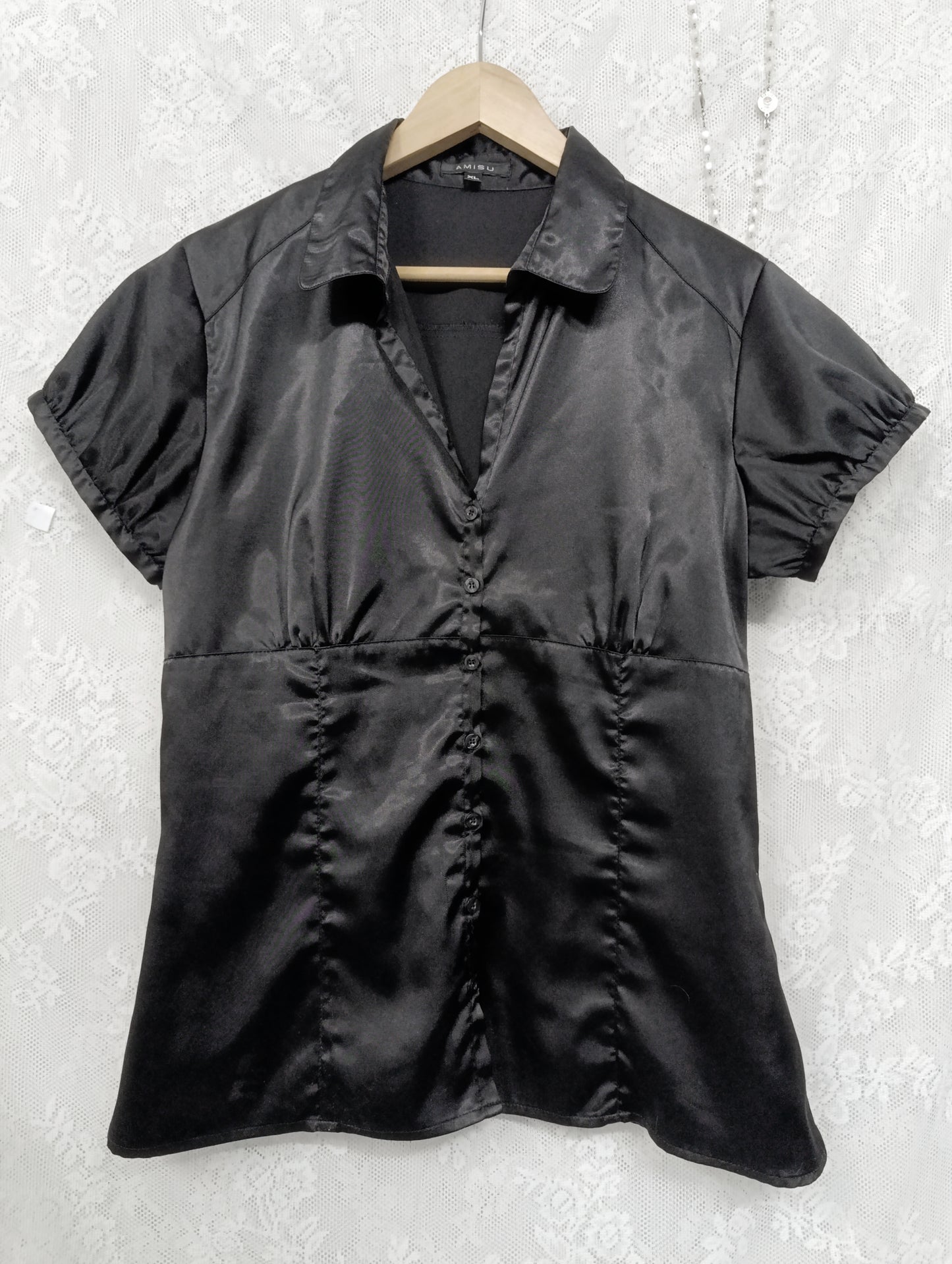 Puff Sleeve Blouse 𖤐⭒๋࣭