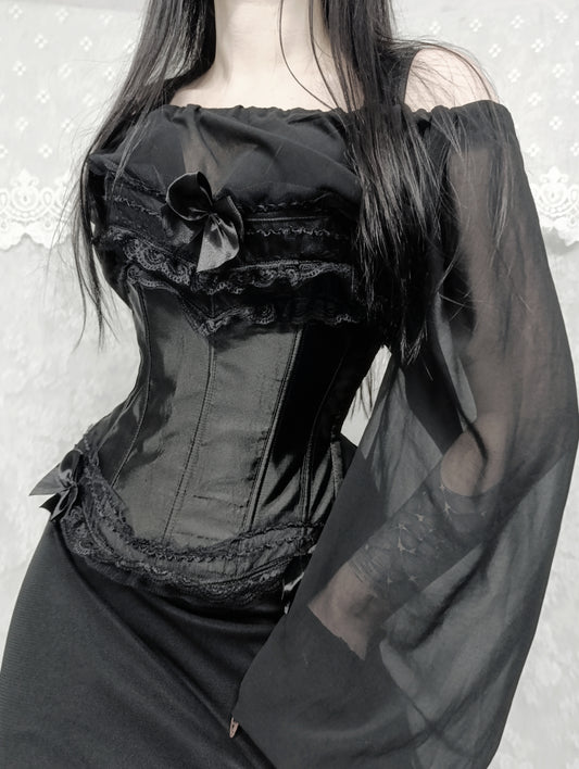Overbust Satin Corset 𓆩♱𓆪