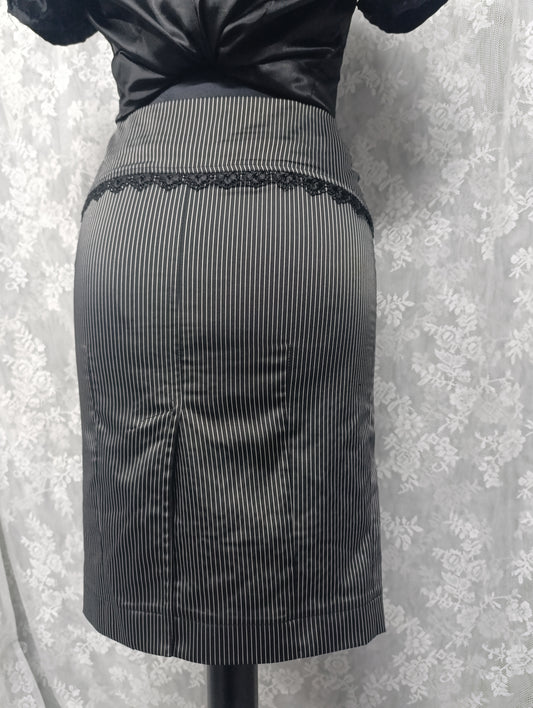 Pinstripe Pencil Skirt ⚓︎