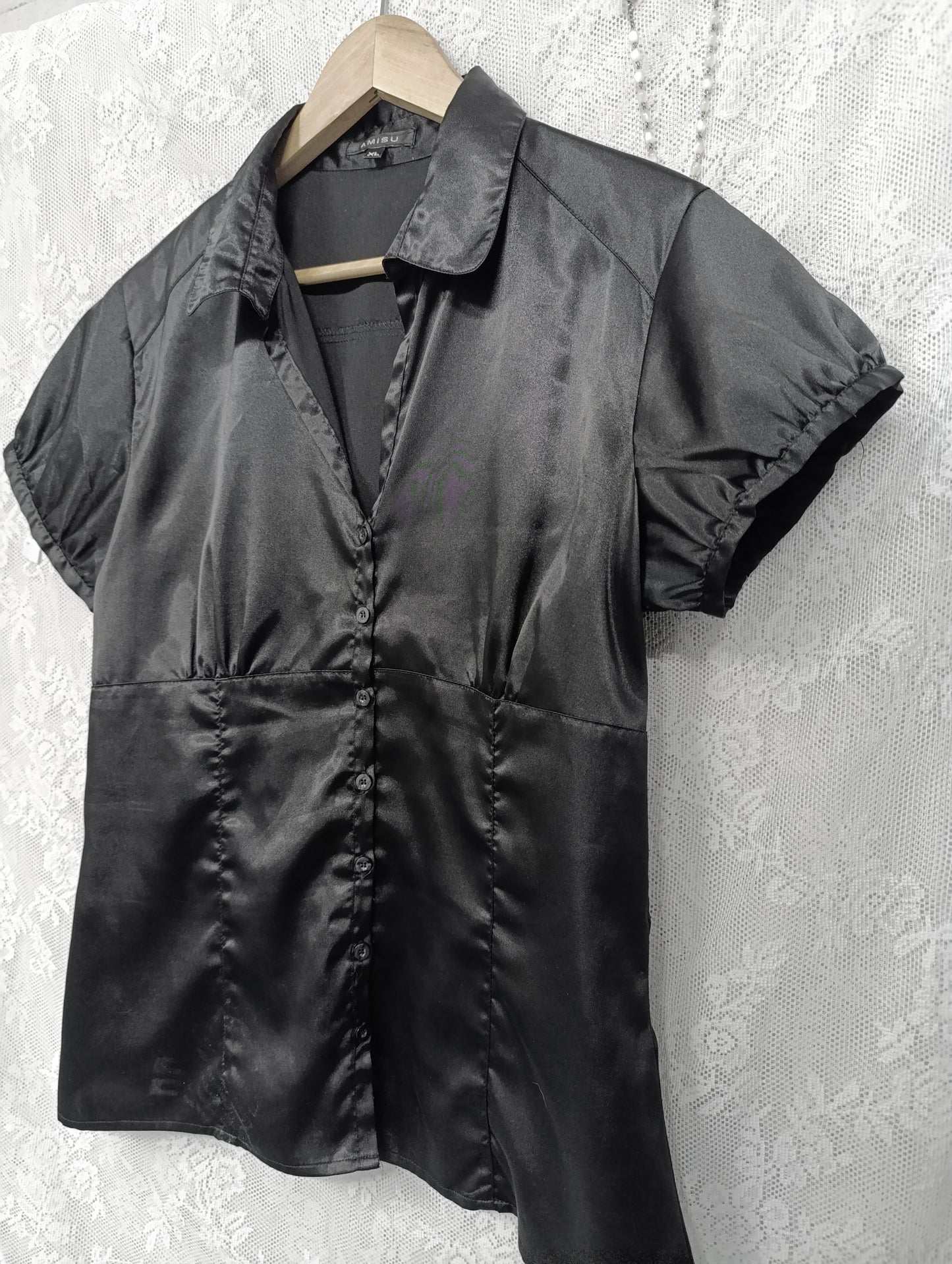 Puff Sleeve Blouse 𖤐⭒๋࣭