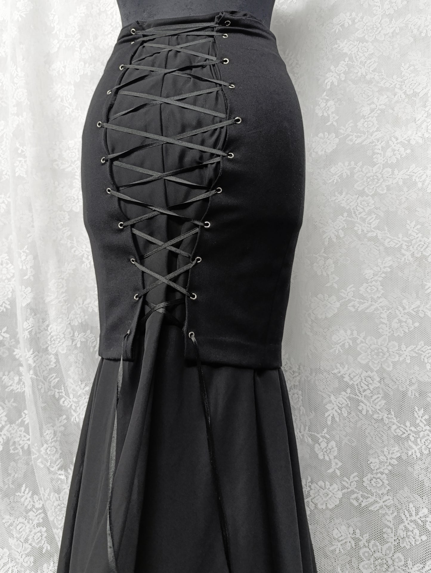 Lace-Up Convertible Skirt 𑣿